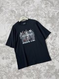 入手困難 バレンシアガ 激安通販 SS 25キャラクターアルファベットロゴ幾何学模様プリントラウンドネック半袖Tシャツ