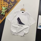 超話題! バレンシアガ コピーおすすめ の2025 SSハイヒール前後直噴プリント半袖Tシャツ