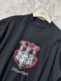 超話題! バレンシアガ コピー SS 25パリ城のゆったりカジュアルTシャツカップルモデル-