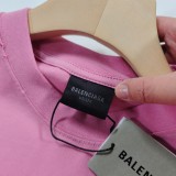 ★超人気 バレンシアガ 激安通販 のエッフェル塔インクジェットグラデーションカラー半袖Tシャツ2色