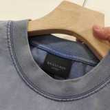 一目惚れ♪ バレンシアガ n級品 の2025 SSコーラウェーブプリント引き裂き洗い水を旧半袖Tシャツ2色