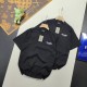 高品質 バレンシアガ 偽物通販 の2025 SS胸にイニシャルの新ロゴ刺繍半袖Tシャツ