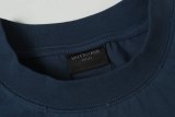 累積売上総額第１位！バレンシアガ コピーおすすめ 25 SS新型夏服の定番麦の穂のダブルB刺繍のシンプルな半袖Tシャツ