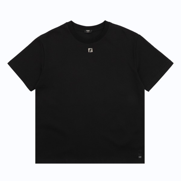 【限定】フェンディ 偽物通販  2025SSのFFロゴ半袖Tシャツ