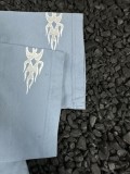 高品質 バレンシアガ コピー 25 SS双環火炎水洗破穴半袖