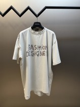 超奇跡の入荷☆ バレンシアガ コピー の金沙キラキラプリント半袖