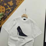 超話題! バレンシアガ コピーおすすめ の2025 SSハイヒール前後直噴プリント半袖Tシャツ