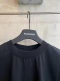 使い勝手良しバレンシアガ 激安偽物 25 SS新型夏服の定番麦の穂のダブルB刺繍のシンプルな半袖Tシャツ