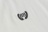 新作 バレンシアガ スーパーコピー 25 SS新型夏服の定番麦の穂のダブルB刺繍のシンプルな半袖Tシャツ