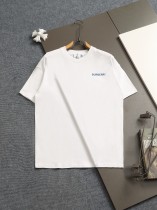 日本未入荷 バーバリー コピーおすすめ アルファベット刺繍二重袖背格子貼布の精巧で美しい重工芸Tシャツ