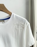 追跡付 バーバリー コピー Burberry軍馬シート刺繍サマーラウンドネック半袖Tシャツ2色