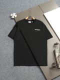 稀少 バーバリー n級品 アルファベット刺繍二重袖背格子貼布の精巧で美しい重工芸Tシャツ