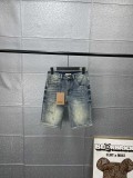 高品質  バーバリー コピー Burberryカスタムアルファベットレザーカジュアルデニムパンツ