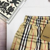 一目惚れ♪ バーバリー コピーおすすめ 2025 ss春夏の定番チェックの男女カジュアルパンツ