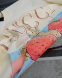 稀少 グッチ コピーおすすめ いちごうさぎプリントクルーネック半袖Tシャツ