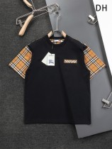 【話題商品！】 バーバリー コピーおすすめ 刺繍二重袖背格子貼布の精巧で美しい重工芸Tシャツ