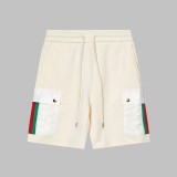 超話題! グッチ n級品 Gucci 赤と緑の織機のポケットロゴ刺繍2025 ss新型ニットパンツ