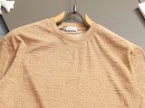 超奇跡の入荷☆ バーバリー スーパーコピー アルファベット刺繍二重袖背格子貼布の精巧で美しい重工芸Tシャツ