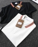 新作 バーバリー スーパーコピー Burberry戦馬TBLOGO刺繍半袖ポロシャツ2色
