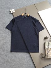 追跡付 バーバリー 激安通販 アルファベット刺繍二重袖背格子貼布の精巧で美しい重工芸Tシャツ