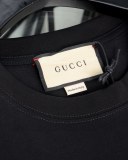 ★超人気 グッチ n級品 ブロックロックGアルファベットプリントラウンドネック半袖Tシャツ