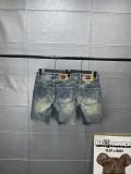 高品質  バーバリー コピー Burberryカスタムアルファベットレザーカジュアルデニムパンツ