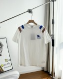 超奇跡の入荷☆ バーバリー n級品 Burberryパッチワークネックバイカラーリボン刺繍半袖Tシャツ2色