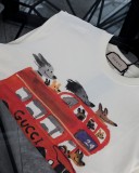 高品質 グッチ スーパーコピートロッコプリントクルーネック半袖Tシャツ