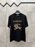 累積売上総額第１位！バーバリー 激安偽物 2025 ss春夏のチェック柄戦馬騎士丸首半袖