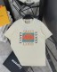 ★超人気 グッチ n級品 ブロックロックGアルファベットプリントラウンドネック半袖Tシャツ