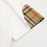 日本未入荷 バーバリー 激安通販 Burberryチェック柄キルティング半袖Tシャツ