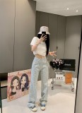 大人気 ディオール コピーおすすめ 25 SS新水洗綿老花ジーンズ