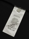 【限定】グッチ スーパーコピー Gucciの前後に刺繍された丸首半袖Tシャツ