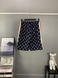 使い勝手良し グッチ 激安通販 GucciフルプリントジャカードダブルGデニムパンツ五分パンツ