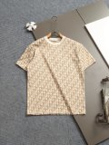 追跡付 ディオール コピーおすすめ の暗紋タオル刺繍アルファベットロゴ二重袖背格子貼布半袖