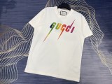 稀少 グッチ 激安通販 Gucci プリントアルファベットロゴラウンドネック半袖Tシャツ2色