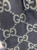 超奇跡の入荷☆ グッチ 偽物通販 GucciフルプリントジャカードダブルGデニムパンツ五分パンツ