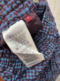 高品質 グッチ コピーおすすめ GucciのダブルGチェック綿毛混紡パンツ