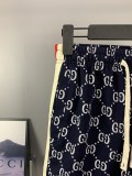 使い勝手良し グッチ 激安通販 GucciフルプリントジャカードダブルGデニムパンツ五分パンツ