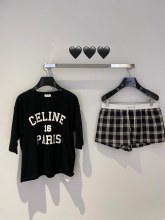 追跡付 セリーヌ コピーおすすめ ガーガー魔女セットTシャツ➕ショートパンツ