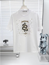 ★超人気 ディオール コピーおすすめ の25 SS胸貼りプリントロゴ丸首半袖Tシャツ