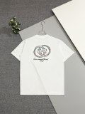 稀少 グッチ コピー Gucciの前後に刺繍された丸首半袖Tシャツ