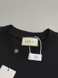 日本未入荷 グッチ n級品 Gucciの前後に刺繍された丸首半袖Tシャツ