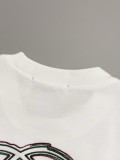 稀少 グッチ コピー Gucciの前後に刺繍された丸首半袖Tシャツ