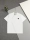 稀少 グッチ コピー Gucciの前後に刺繍された丸首半袖Tシャツ