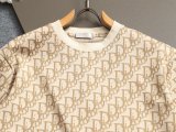 追跡付 ディオール コピーおすすめ の暗紋タオル刺繍アルファベットロゴ二重袖背格子貼布半袖