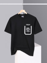 超話題! ディオール n級品 の25 SS刺繍ロゴポケットデザインラウンドネック半袖Tシャツ