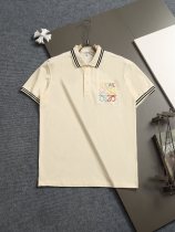 新作 ロエベ  コピー 刺繍コーナータイプの超爆開襟ボタンポロシャツ