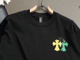 使い勝手良し クロムハーツ 激安通販 十字架に皮を貼った半袖Tシャツ