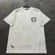 【話題商品！】クロムハーツ n級品 馬蹄の花に皮を貼った半袖Tシャツ